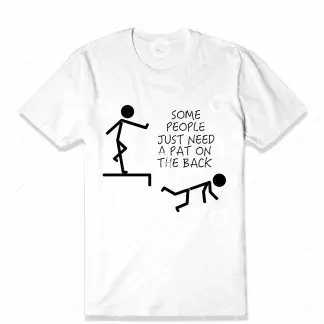 Some People Stickman T-Shirt SVG