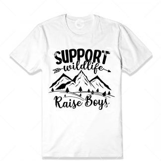 Support Wildlife Raise Boys T-Shirt SVG