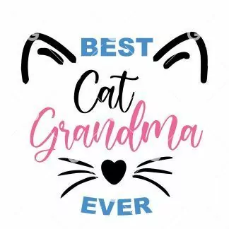 Cat Grandma SVG