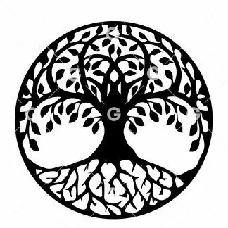 Tree of Life Round SVG