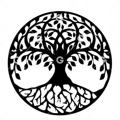 Tree of Life Round SVG