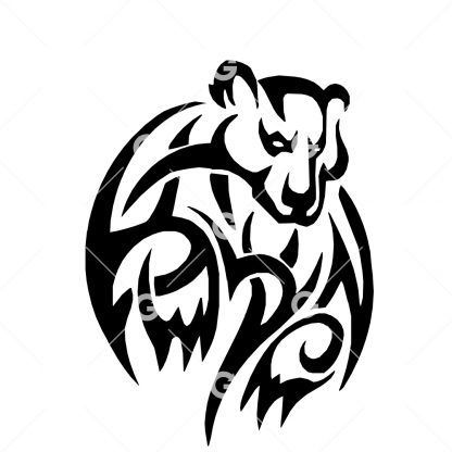 Tribal Bear SVG