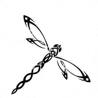 Tribal Dragonfly SVG