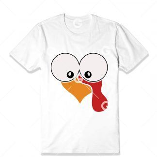 Turkey Face T-Shirt SVG