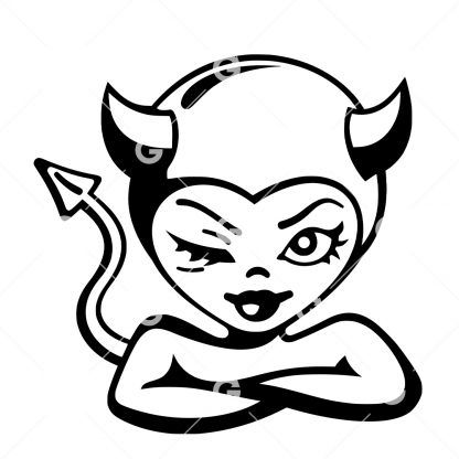 Halloween Women She Devil SVG