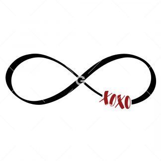 XOXO Infinity Symbol SVG