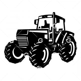 Farming Field Tractor SVG