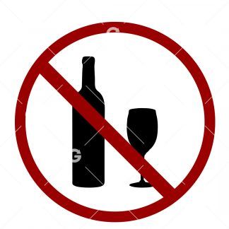 No Drinking Sign SVG