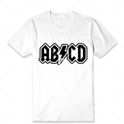 ABCD Thunderbolt T-Shirt SVG