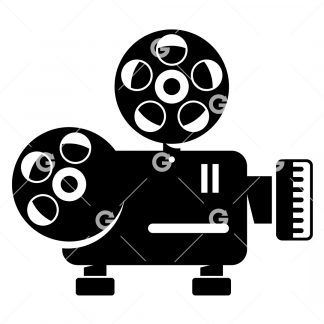 Antique Movie Camera SVG