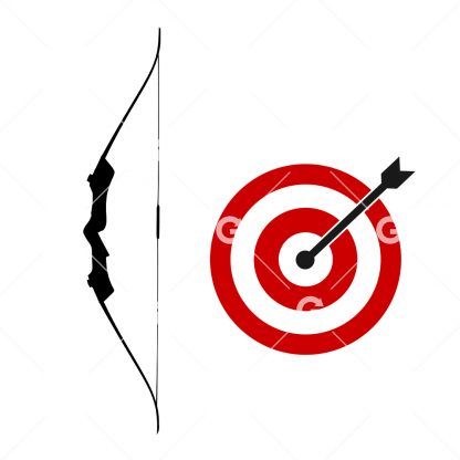 Archery Bow & Target SVG