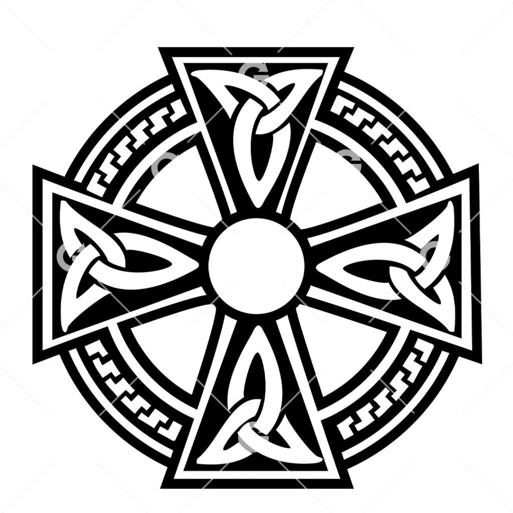 Кельтский узор крест
