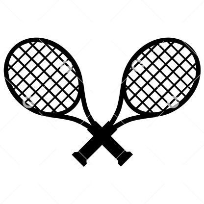 Crossed Tennis Rackets SVG