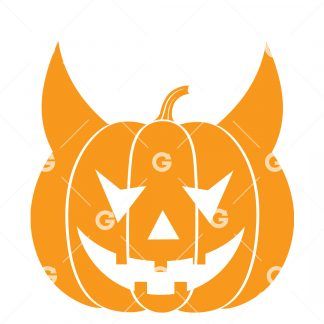 Evil Devil Halloween Pumpkin SVG