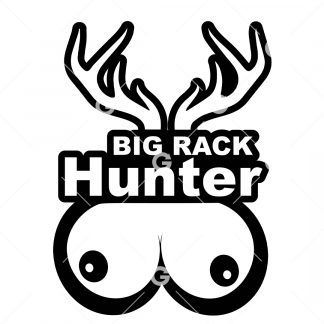 Big Rack Hunter Decal (Boobs) SVG