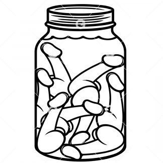 Mason Jar of Pickled Dicks SVG