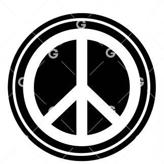 Peace Symbol Decal SVG