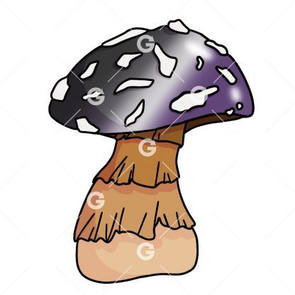 Gay Pride Dark Mushroom PNG