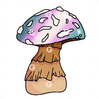 Gay Pride Pink Mushroom PNG