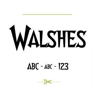 Walshes Font
