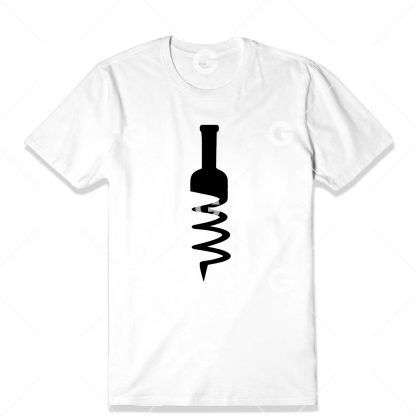 Wine Bottle Opener T-Shirt SVG