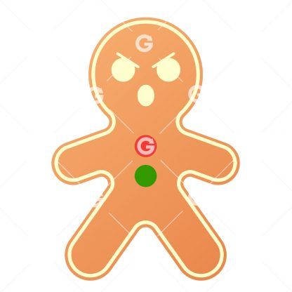 Angry Yelling Christmas Gingerbread Man SVG