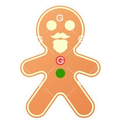Beard Christmas Gingerbread Man SVG