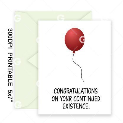 Continued Existence Birthday Card