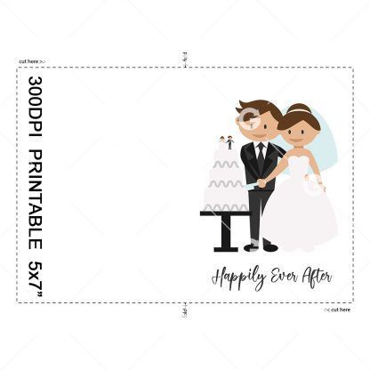 Happily Ever After Wedding Card Example