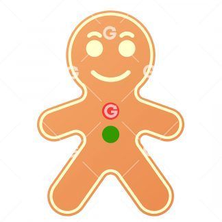 Happy Christmas Gingerbread Man SVG