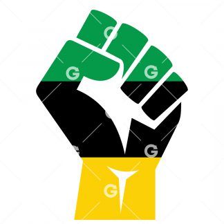 Jamaican Rebel Fist SVG