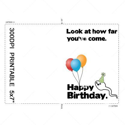 Look At How Far Birthday Card Example