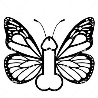 Monarch Butterfly Penis SVG