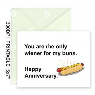 My Buns Anniversary Card