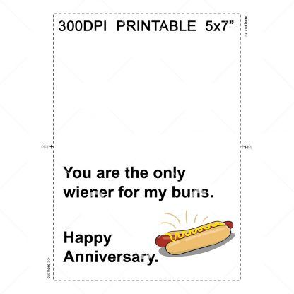 My Buns Anniversary Card Example