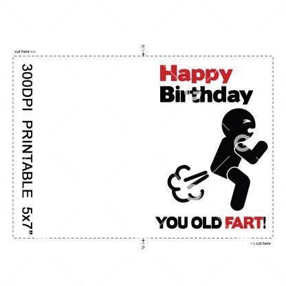 You Old Fart Birthday Card Example