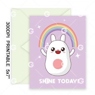 Shine Today! Motivational Card