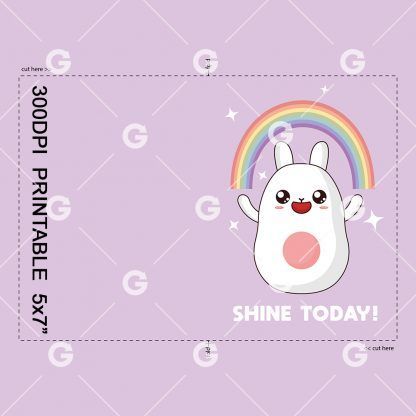 Shine Today! Motivational Card Example