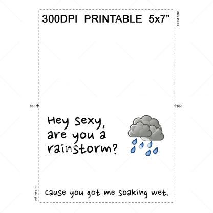 Got Me Soaking Wet Anniversary Card Example