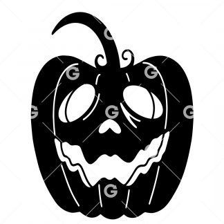 Spooky Halloween Pumpkin SVG