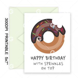 Sprinkles On Top Birthday Card