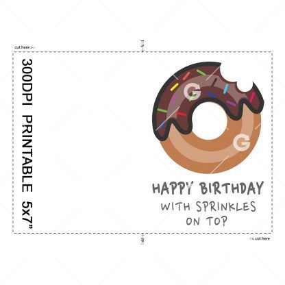 Sprinkles On Top Birthday Card Example