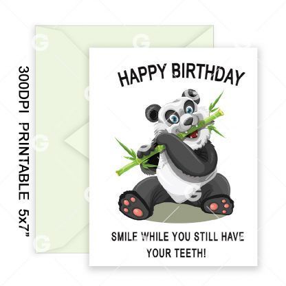 While You Still Have Your Teeth Birthday Card