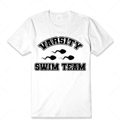 Varsity Swim Team Sperm T-Shirt SVG
