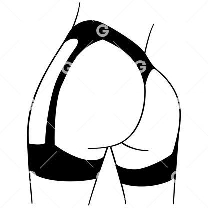 Woman's Bum in Lingerie SVG