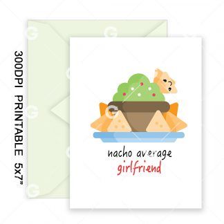 Average Girlfriend Anniversary Card