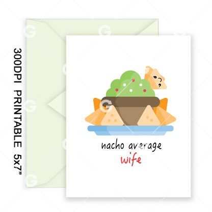 Average Wife Anniversary Card