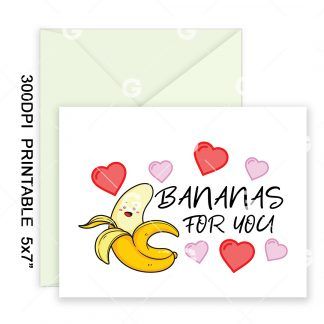 Bananas For You Anniversary Card