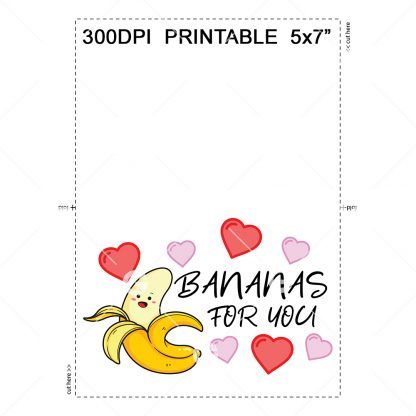 Bananas For You Anniversary Card Example