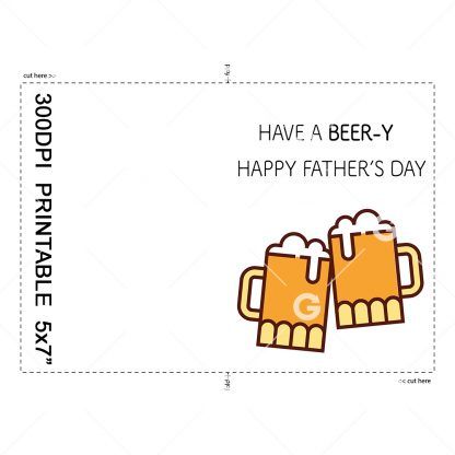 Have a Beer-Y Father's Day Card Example